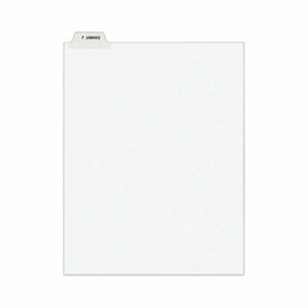 AVERY DENNISON Avery, Avery-Style Preprinted Legal Bottom Tab Divider, Exhibit J, Letter, White, 25/pk 11949